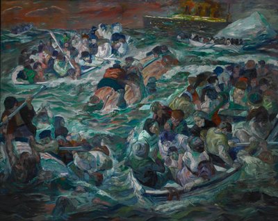 A Titanic elsüllyedése alkotó: Max Beckmann