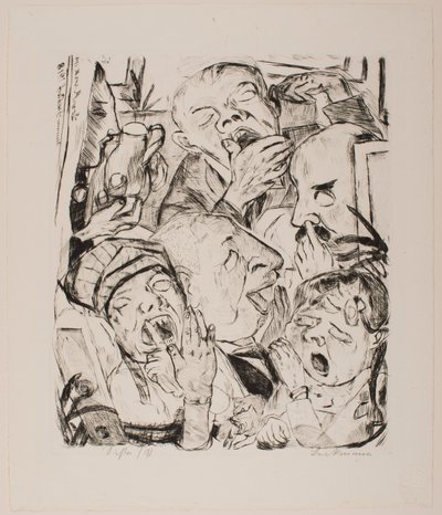 The Yawners, 7. tábla az „Arcok” portfólióból alkotó: Max Beckmann