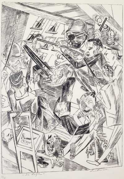 Az utolsók, Max Beckmann (1884-1950), litográfia. Németország, XX. század. alkotó: Max Beckmann