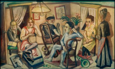 Az álarcosbál előtt alkotó: Max Beckmann