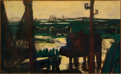 Watt-tenger zöld és fekete és sárga alkotó: Max Beckmann