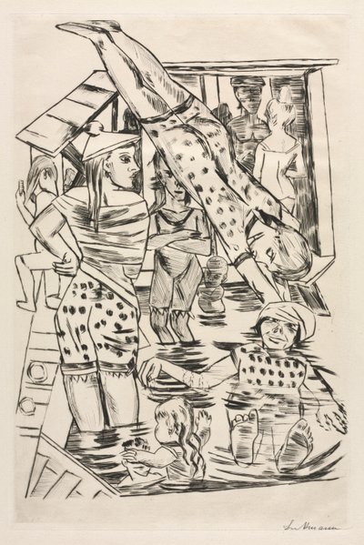 Női fürdő alkotó: Max Beckmann