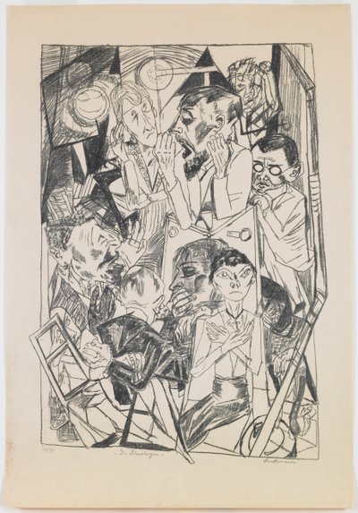 6. tábla: Az ideológusok alkotó: Max Beckmann
