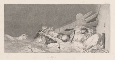Szorongások, félelmek, 18781880. alkotó: Max Klinger