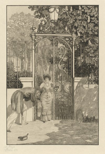 Az Am Thor kapujában, 1887. alkotó: Max Klinger