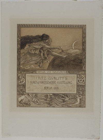 Kártya a Gurlitt-kiállításhoz: Képzelet és a gyermek művész alkotó: Max Klinger