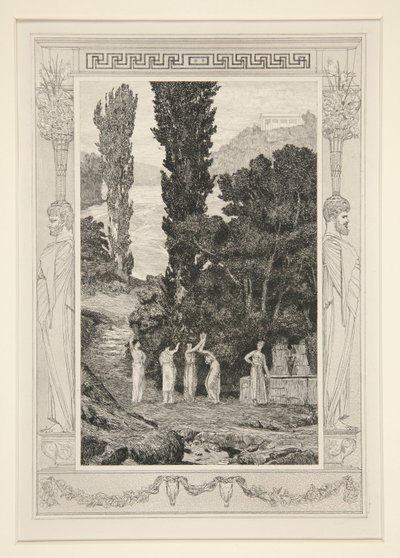Klasszikus figurák (Psyche Wandering) alkotó: Max Klinger