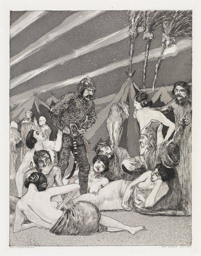 A tábor (Sátor, XIV. mű, 1. rész, 5. szám) alkotó: Max Klinger