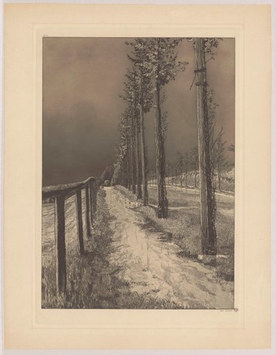 Az országút, 2. tábla, Négy tájkép, VII. op. alkotó: Max Klinger