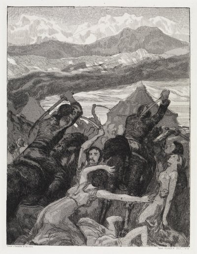 Betörés (Sátor, XIV. mű, 1. rész, 14. sz.) alkotó: Max Klinger