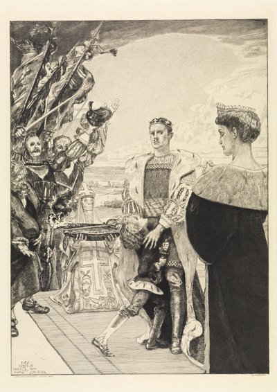 Uralkodó (A halálról, második rész, Opus XI, 2. oldal) alkotó: Max Klinger