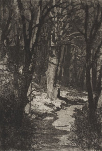 „Az erdőben” (In the forest), a Dramen Opus IX (Dráma) című műből alkotó: Max Klinger