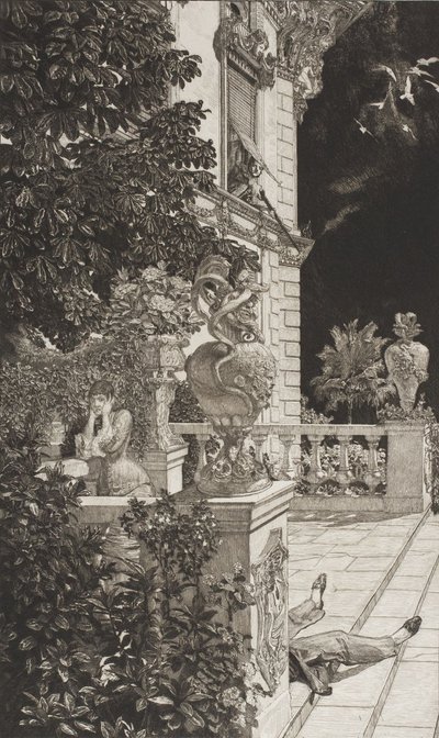 In flagranti (A szenvedélyesek), a Drámák IX. opuszból (Drámák) alkotó: Max Klinger