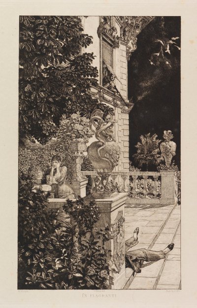 In Flagranti, Drámákból, Opus IX Dramamen, Opus IX, 1883. alkotó: Max Klinger