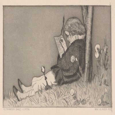 Festői dedikáció. alkotó: Max Klinger