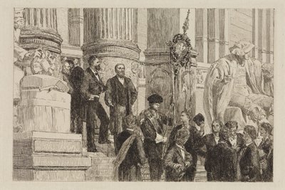 Az új iparművészeti múzeum portálja alkotó: Max Klinger