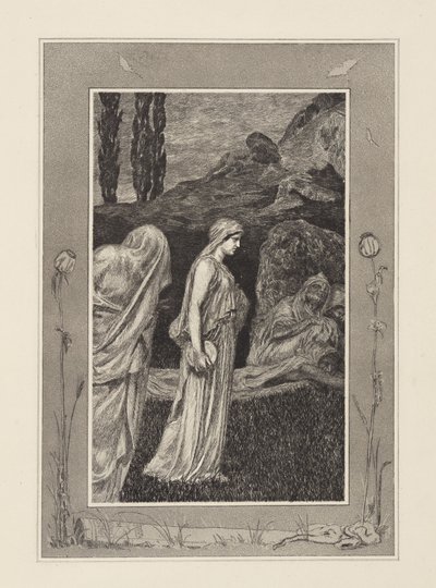 Pszükhé a Tartaroszban (Erósz és Pszükhé, V. opus, 39. tábla) alkotó: Max Klinger