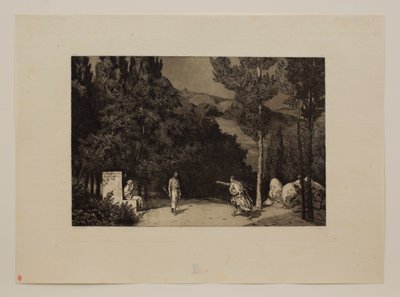 Pyramus és Thisbe III alkotó: Max Klinger