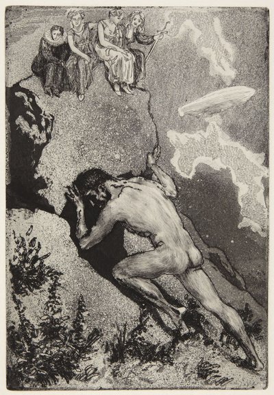 „Sziszüphosz” alkotó: Max Klinger