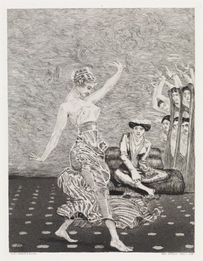 Tánc (Sátor, XIV. opus, 2. rész, 27. sz.) alkotó: Max Klinger