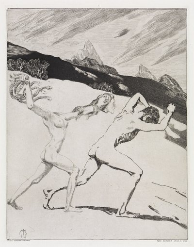 Kitelepítés (Sátor, XIV. mű, 2. rész, 45. sz.) alkotó: Max Klinger