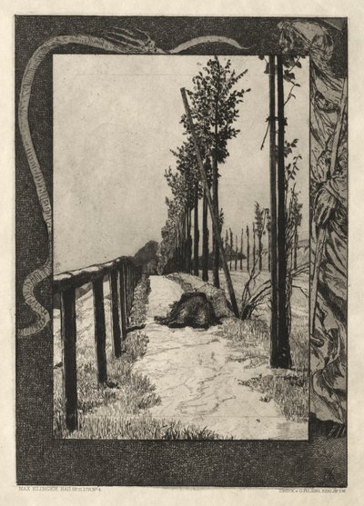 Vom Tode I, (Opus II, 1889) No. 4 alkotó: Max Klinger
