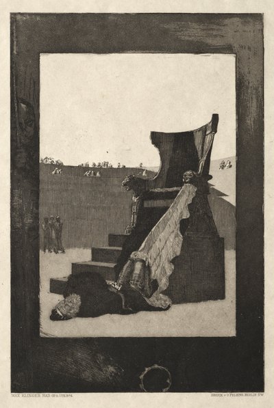 Vom Tode I, (Opus II, 1889) No. 6 alkotó: Max Klinger
