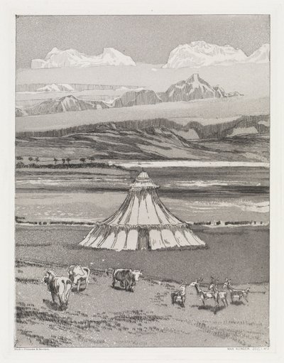 Sátor (Sátor, XIV. mű, 1. rész, 2. sz.) alkotó: Max Klinger