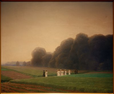 Sétáljon Dessau-Großkühnau közelében alkotó: Max Korn