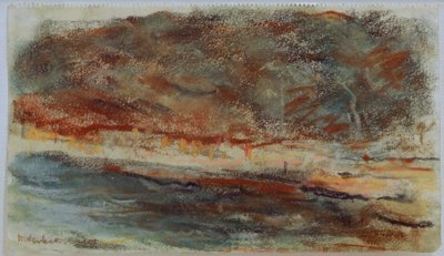 Esti táj Hamburgban alkotó: Max Liebermann