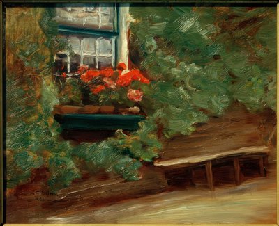 Kilátás egy holland parasztházra alkotó: Max Liebermann