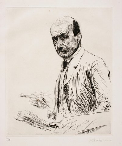 Önarckép palettával alkotó: Max Liebermann