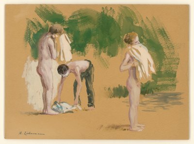 Badende Knaben alkotó: Max Liebermann
