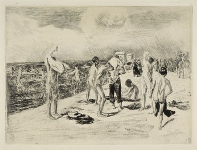 Fürdő fiúgyermekek alkotó: Max Liebermann