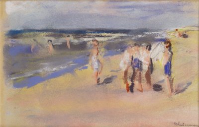 Tengerpart, 1910 körül (krétarajz) alkotó: Max Liebermann