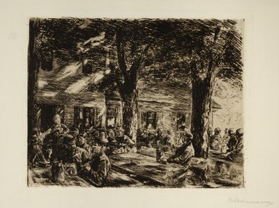 Sörkert Brannenburgban, Rosenheim közelében alkotó: Max Liebermann