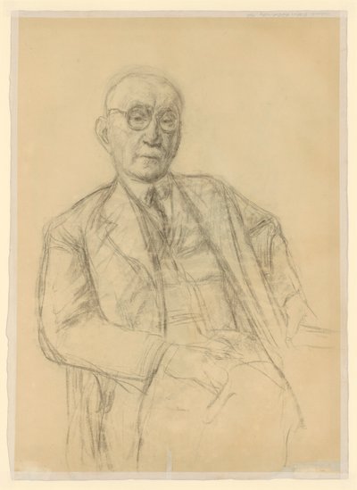 Oscar Huldschinsky gyűjtő portréja alkotó: Max Liebermann