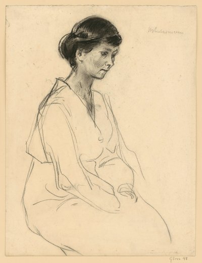 Fiatal nő portréja (A művész lánya) alkotó: Max Liebermann