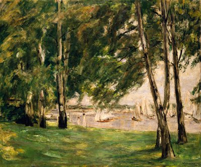 Kilátás a Wannsee-re vitorlásokkal alkotó: Max Liebermann