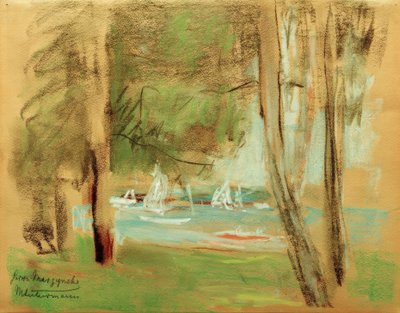 Hajók a Wannsee-n alkotó: Max Liebermann