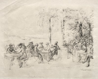 Kávézó a Havelen alkotó: Max Liebermann