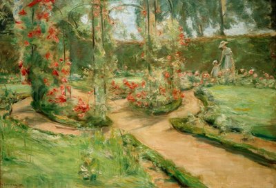 A wannsee-i rózsakert a lányával és az unokájával alkotó: Max Liebermann
