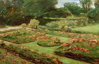 A virágos terasz a Wannsee kertben északkeletre alkotó: Max Liebermann