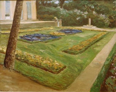 A virágterasz a Wannsee kertben északnyugatra alkotó: Max Liebermann