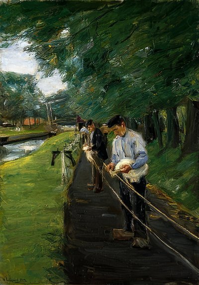 A felvonó Edamban. 1904 alkotó: Max Liebermann