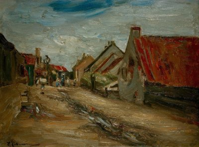 Falusi utca Hollandiában alkotó: Max Liebermann