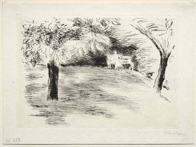 Kert a németországi Wannsee-ben. alkotó: Max Liebermann