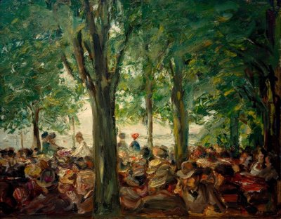 Kerti étterem a Havelen a fák alatt (Schildhorn) alkotó: Max Liebermann