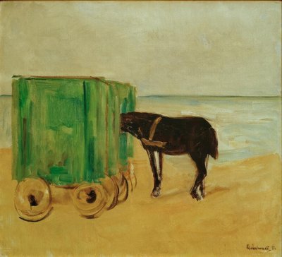 Zöld fürdőkocsi alkotó: Max Liebermann