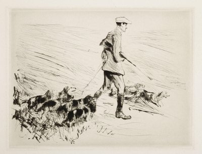 Vadász kutyákkal alkotó: Max Liebermann